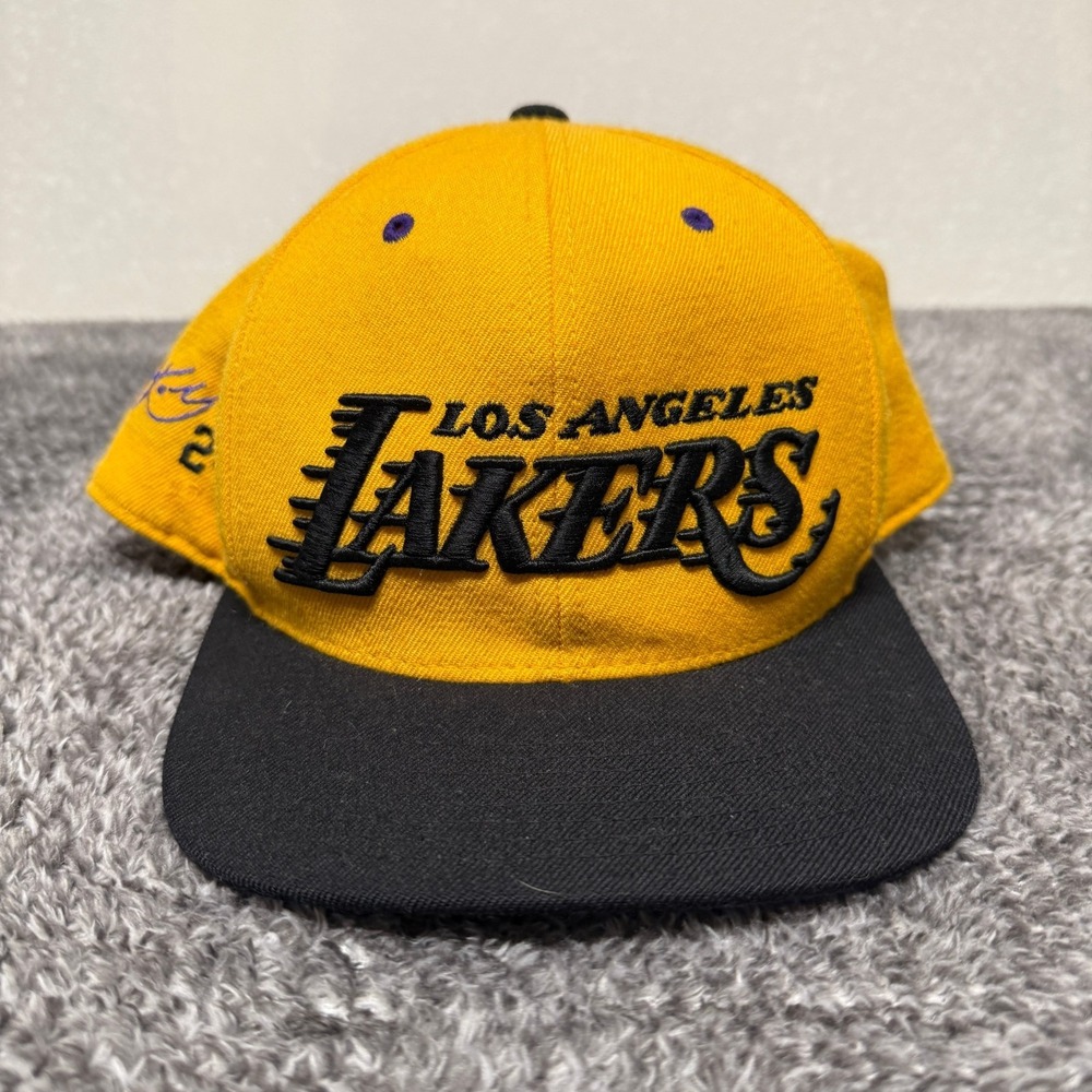 Mitchell & Ness Los Angeles Lakers Fitted Hat Cap Kobe Bryant 24 Size 8 Yellow